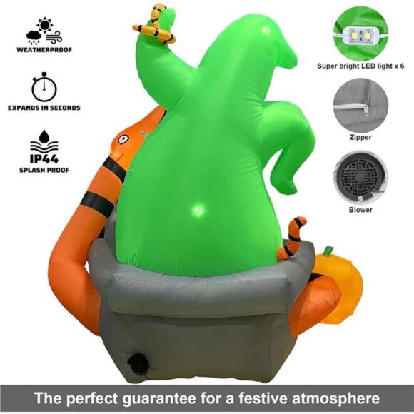 Seeds of Light 6Ft Inflatable Yard Halloween Decoration -...